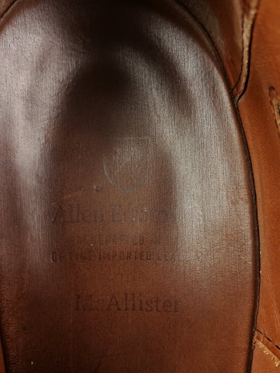 Allen Edmonds Dress Shoes McAllister 6225 Wingtip Oxford Merlot Calf Mens 12 D main image 9